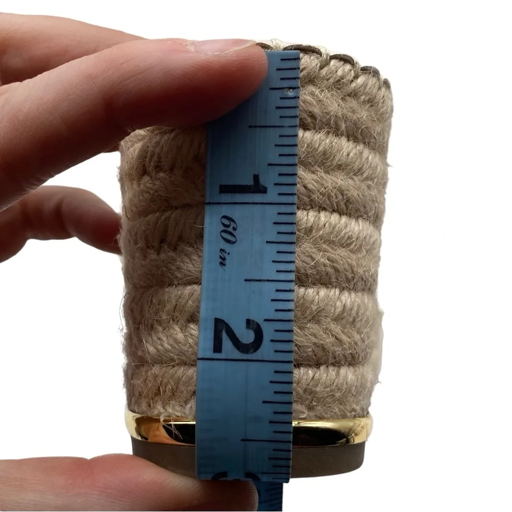 Franco Sarto Sandals Carmina Ivory White Leather Wedge Strappy Casual Size 9 - Picture 11 of 12